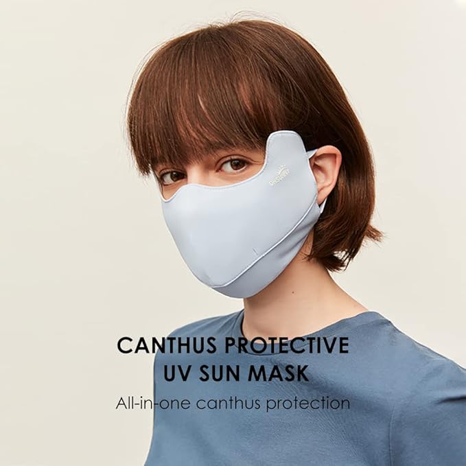 Sun Protection UPF 50+ UV Face Cover Summer Face Mask Neck Gaiter with Ear Loops SLN3M308
