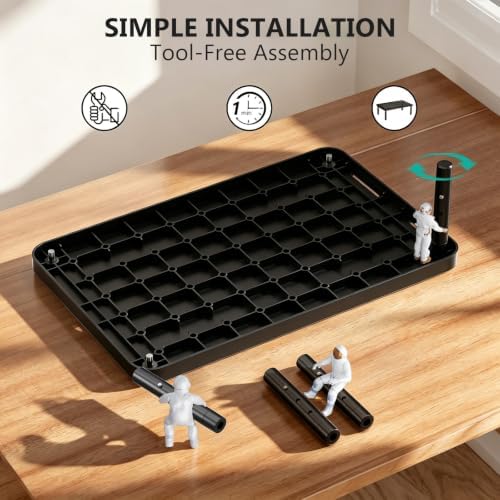 WALI Computer Monitor Stand for Desk, Adjustable Laptop Riser, up to 44 lbs