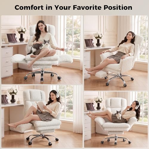 Big and Tall Office Chair, Flip Armrests for Pets & Cross Legged Sitting