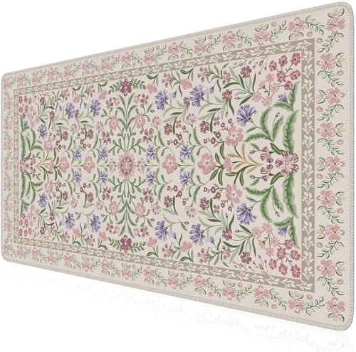 iCasso Desk Mat for Keyboard and Mouse, Large Mouse Pad,35.4x15.7in,Purple