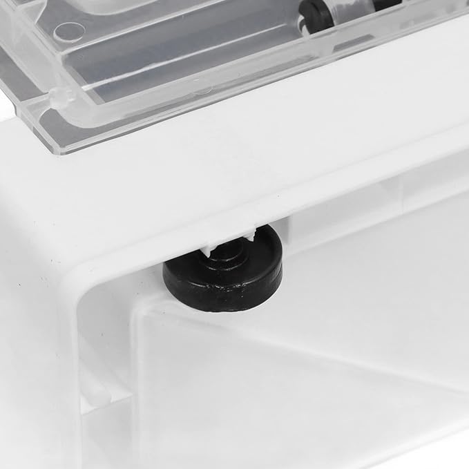 Pet Box ABS Material Small Pet Terrarium Hinged Front Opening Door Large Mesh Cover Top Hedgehog Holder (White)