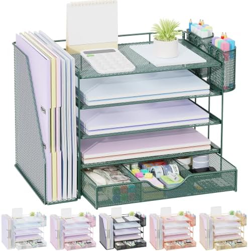 gianotter 5-Tier Desk Organizer with Drawers and File Holders