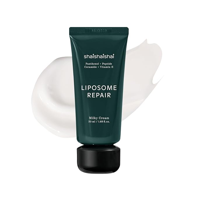 shaishaishai LIPOSOME REPAIR MILKY Cream, 72HR Intensive Hydration, Skin Barrier Repair with Urea 6%, Face Moisturizer, Collagen Boost, Korean Skincare, 1.69 fl oz