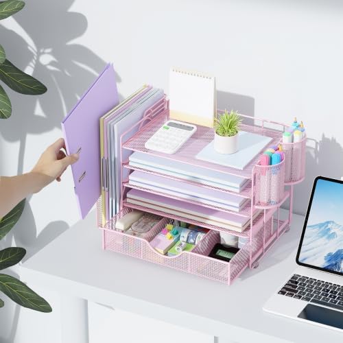 gianotter 5-Tier Desk Organizer with Drawers and File Holders