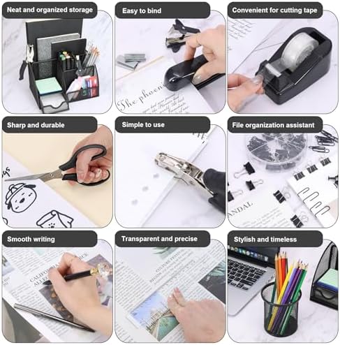 13-in-1 Office Desk Organizer Set for Back to School Supplies Accessories