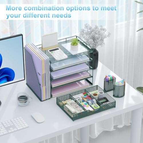 gianotter 5-Tier Desk Organizer with Drawers and File Holders