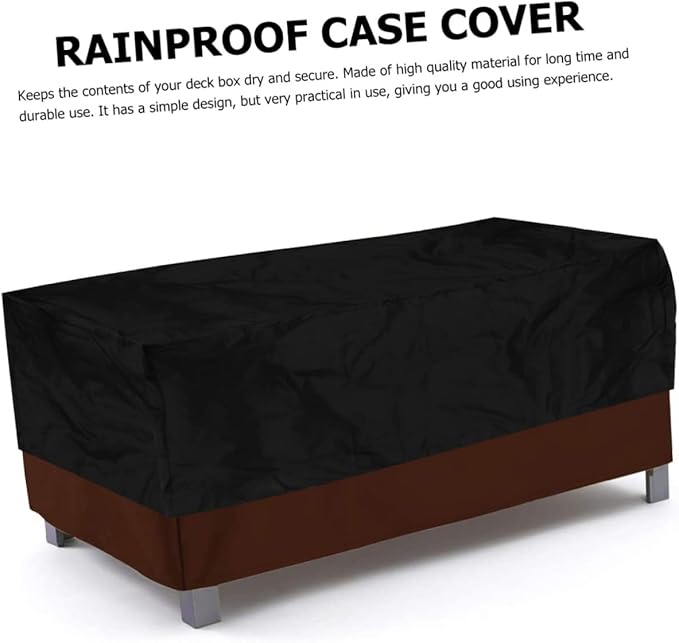 Mikikit Waterproof Outdoor Cover Anti-UV Rainproof Storage Protector Heavy Duty 123 * 65 * 55cm for Garden Furniture