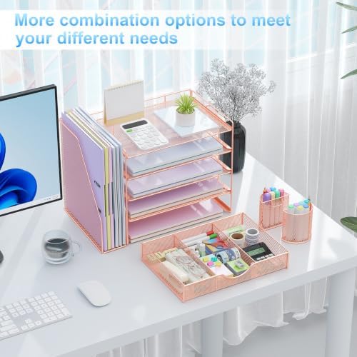 gianotter 5-Tier Desk Organizer with Drawers and File Holders
