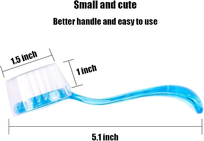 2PC Nail Cleaner Brush Pet Hair Comb Hamster Hair Grooming Cleaning Brushes Pet Animal Bathing Brushes for Guinea Pig Chinchilla Ferret Cleaning Tool (Blue)