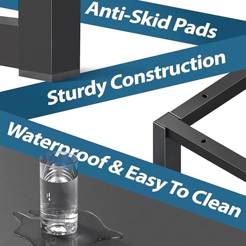 SHW Mission 48-Inch Home Office Computer Desk, Black