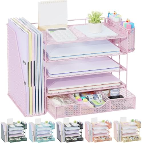 gianotter 5-Tier Desk Organizer with Drawers and File Holders