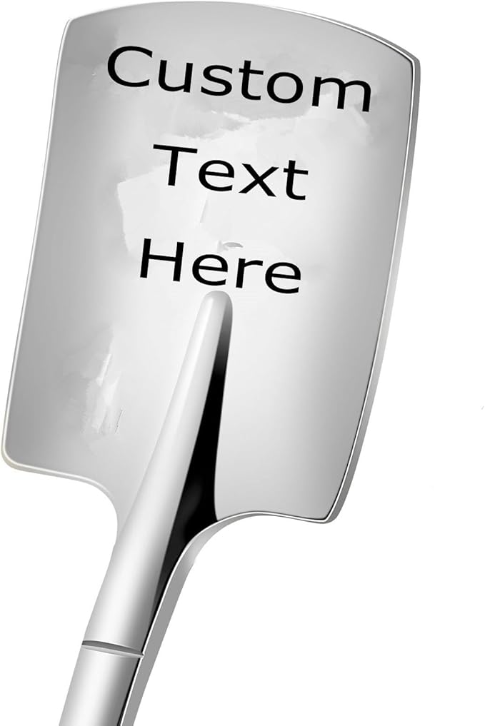 Custom Personalized Ice Cream Spoons Engraved Your Idea,Text,Massage in the Stainless Steel Coffee Spoon Customize Awesome Ice Cream Shovel Engraved Spoon (Shovel spoon)