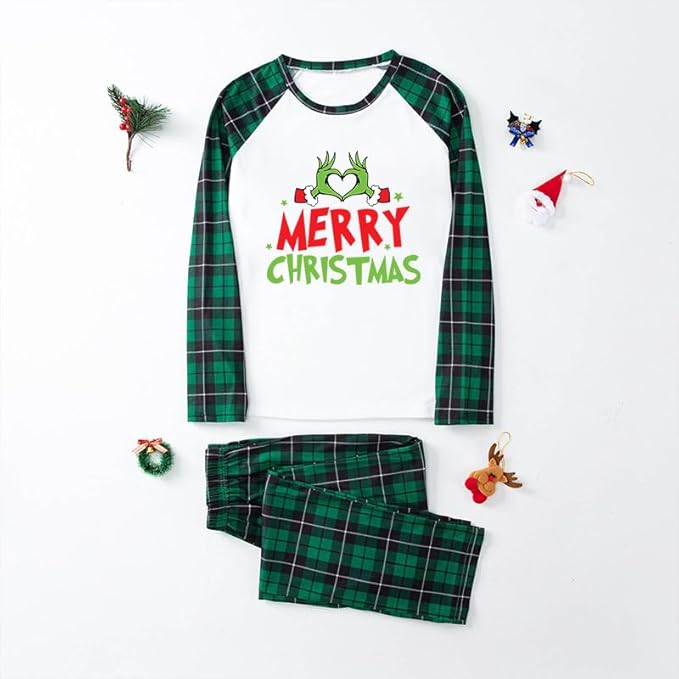 TEERAPHIQUE Christmas Pajamas for Family,Family Holiday Pajamas Matching Sets,Xmas Jammies for Couples