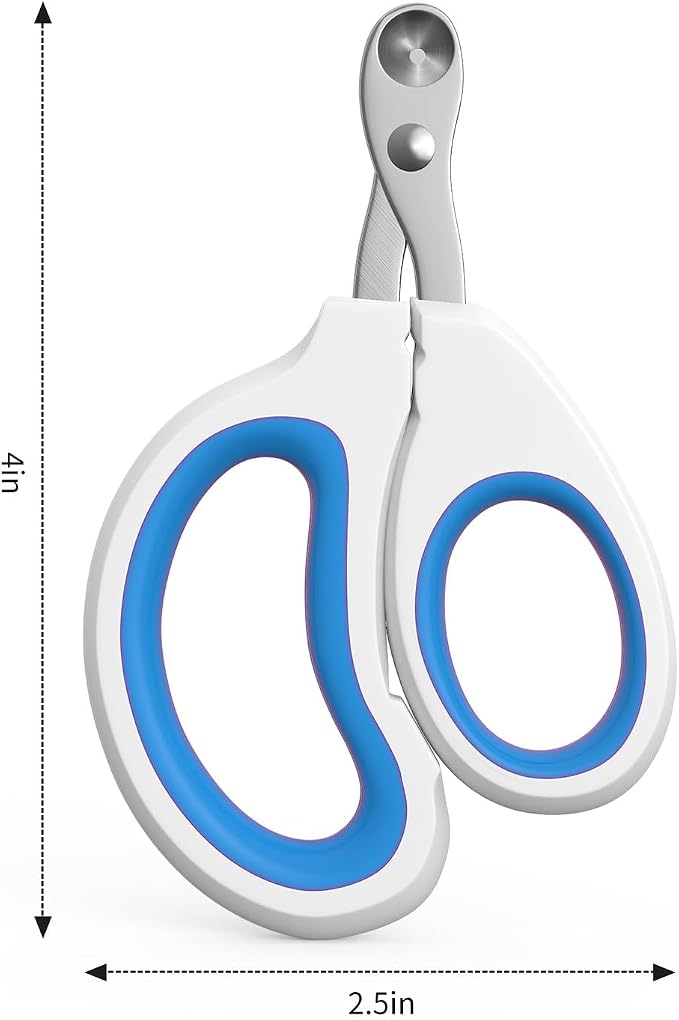 Aogeili Cat Nail Clippers - Stainless Steel, Non-Slip, Safe for Small Pets | Practical Pet Nail Clipper For Small Animals. Ergonomic Non-Slip Handle For Safe, Easy Trimming At Home For Kittens & Puppies