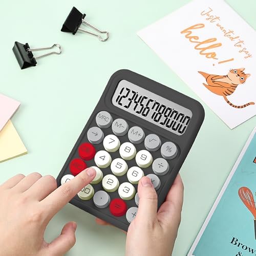 Mr. Pen- Mechanical Switch Calculator, 12 Digit Large LCD Display