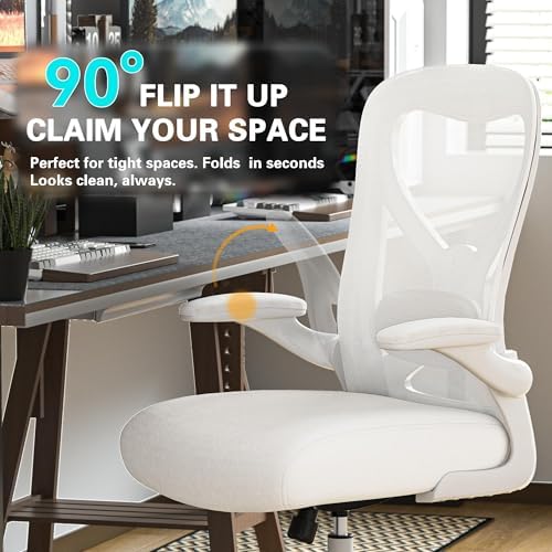 Ergonomic Home Office Chair, 4-Way Lumbar, Thick Cushion, 330LBS
