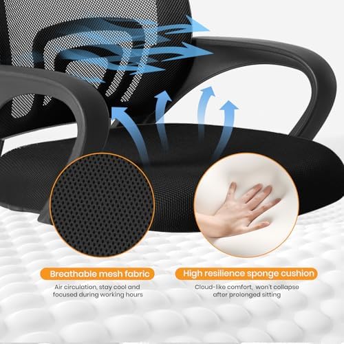 OLIXIS Office Desk Chair, Ergonomic Computer Chair, Lumbar Support