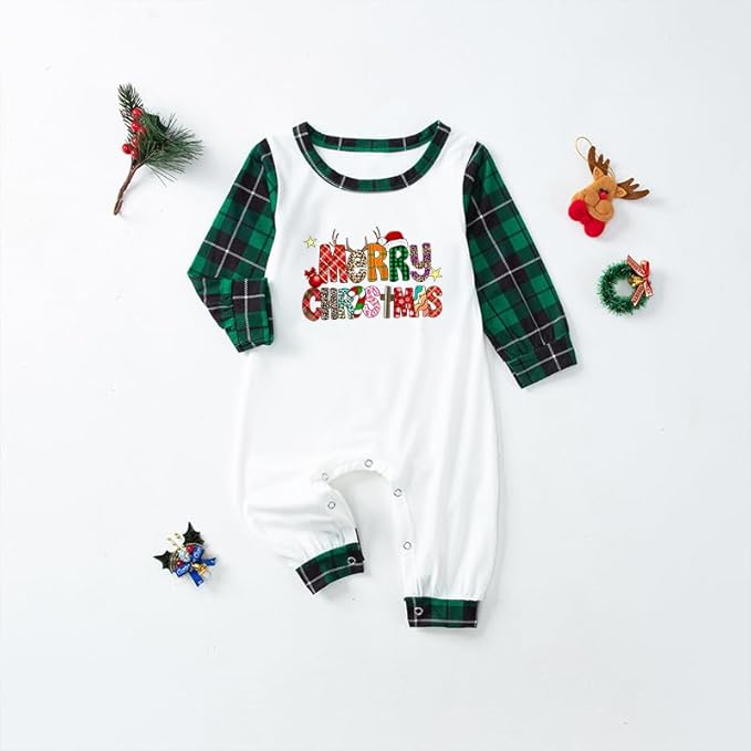 TEERAPHIQUE Christmas Pajamas for Family,Family Holiday Pajamas Matching Sets,Xmas Jammies for Couples