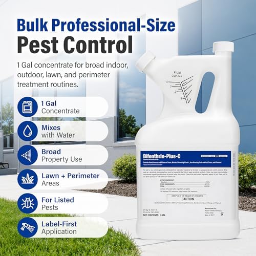 Bifenthrin-Plus-C Insecticide, 1 Gal Roach Killer Indoor