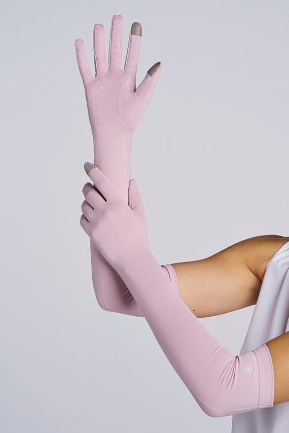 Coolibar Long Full Finger UV Sun Gloves - UPF 50+ Sun Protection - Culebra