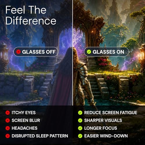livho High Tech Blue Light Blocking Gaming Glasses