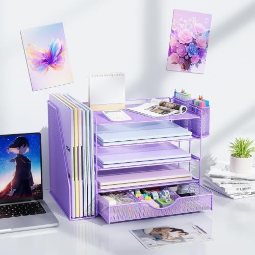 gianotter 5-Tier Desk Organizer with Drawers and File Holders