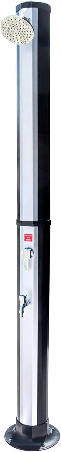 SWIMLINE HYDROTOOLS 7ft Niagara Rainfall Solar Outdoor Shower w/ 10 Gal. Tank & Foot Wash