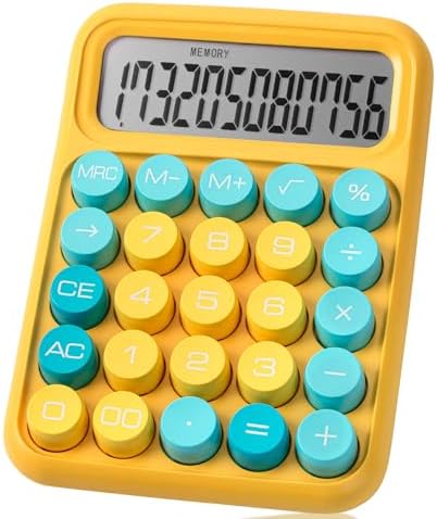 Mr. Pen- Mechanical Switch Calculator, 12 Digit Large LCD Display
