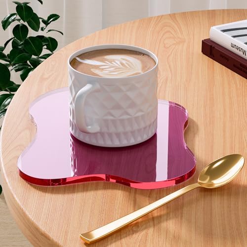 Acrylic Coaster Decorative Plates, Irregular Bar Drink Coaster,Perfect for Tabletop Protection and Accessories Display.