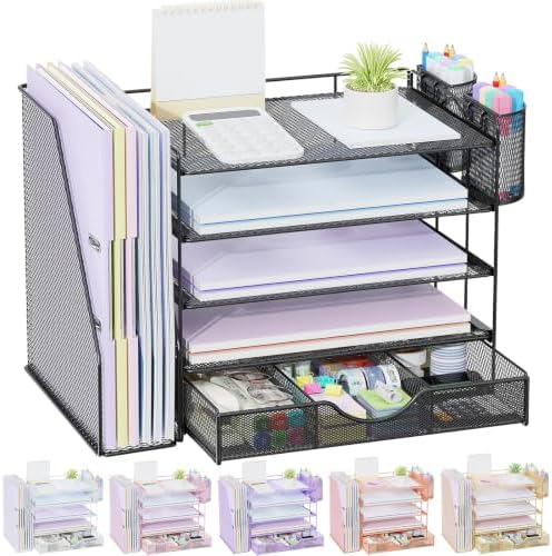 gianotter 5-Tier Desk Organizer with Drawers and File Holders