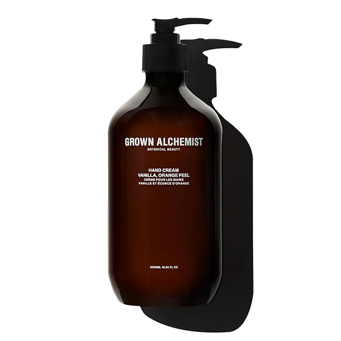 Grown Alchemist Hand Cream - Vanilla and Orange Peel. Non-Greasy Moisturizer that Soothes and Softens Hands (500ml).