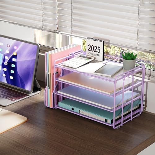 gianotter 4-Tier Paper Organizer With Magazine Holder