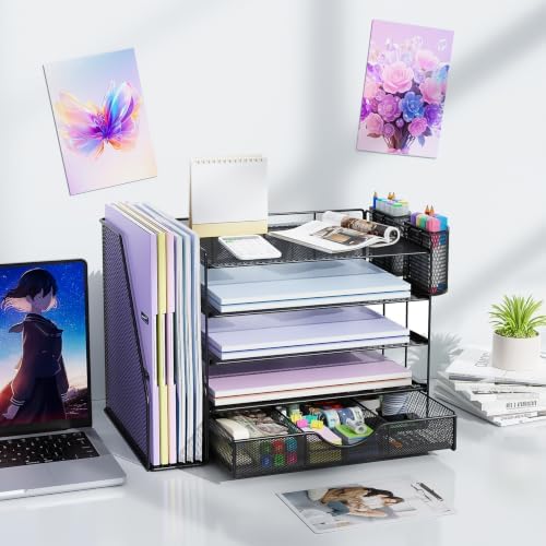 gianotter 5-Tier Desk Organizer with Drawers and File Holders
