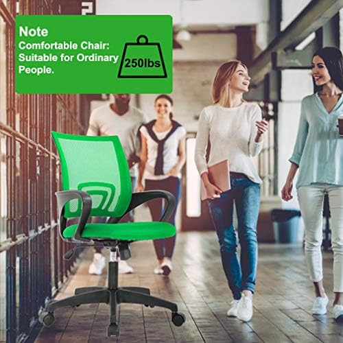 BestOffice Ergonomic Office Chair | Mid-Back Swivel Desk Chair | Green