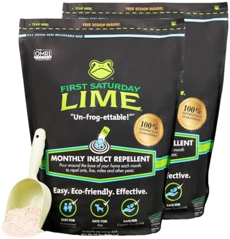 First Saturday Lime Insect Deterrent - 40lb Bag |Multi-Purpose for Outdoors