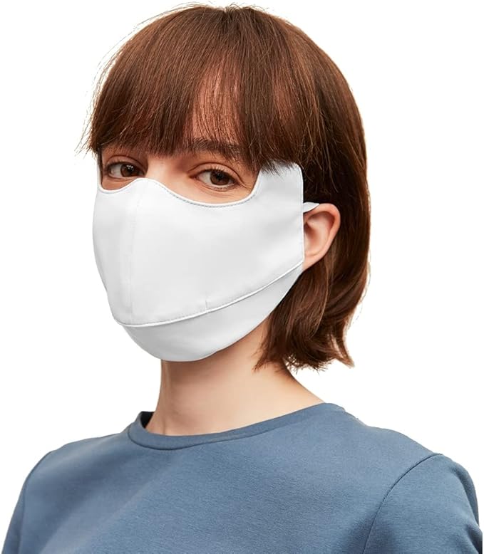 Sun Protection UPF 50+ UV Face Cover Summer Face Mask Neck Gaiter with Ear Loops SLN3M308