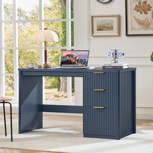 LEYAOYAO Office Desk 48" with 3 Drawers Storage File Cabinet