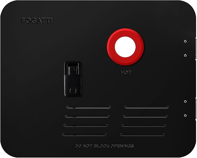 FOGATTI 15" x 18" RV Water Heater Door, Black Replacement Door Kit Compatible with FOGATTI Tankless RV Water Heaters, Door Only