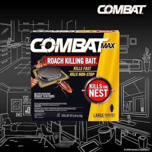 Combat Max Roach Killing Bait, Large Roaches, Kills the Nest, 8 Count