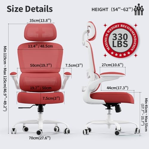 TRALT Office Chair Ergonomic Desk Chair - Gaming Chair with Lumbar Support