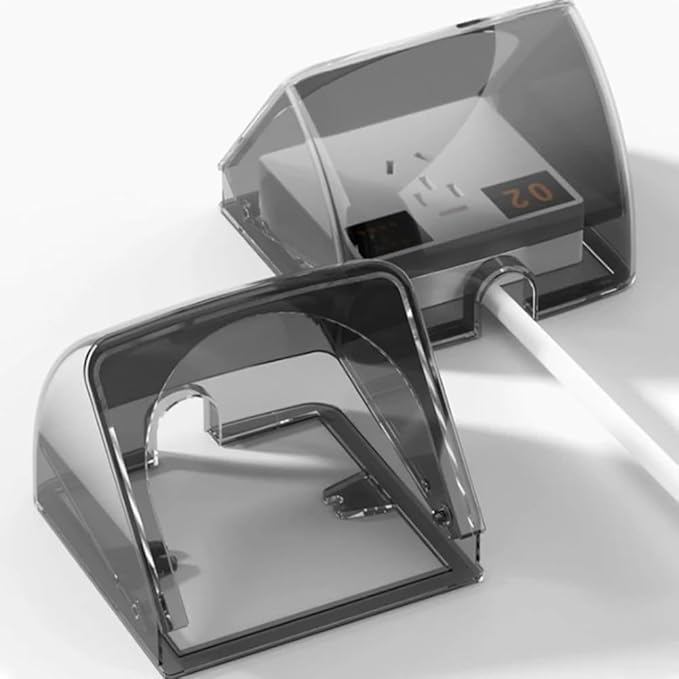 The In Protection A Fully Weather Resistant Outdoor Electrical Outlet Enclosure Featuring A Sturdy Build And Practicality(Transparent Black)