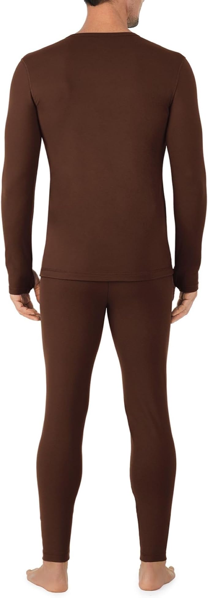 Cuddl Duds Mens Heavyweight Cold Weather Fleece Lined Thermal Set – Long Sleeve Shirt & Leggings – Lounge Sets for Men