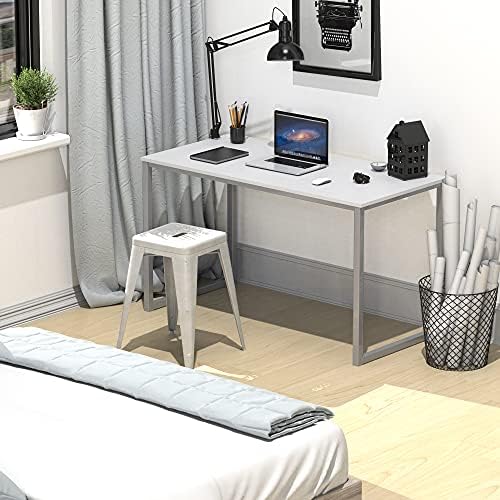 SHW Mission 40-Inch Home Office Computer Desk, White