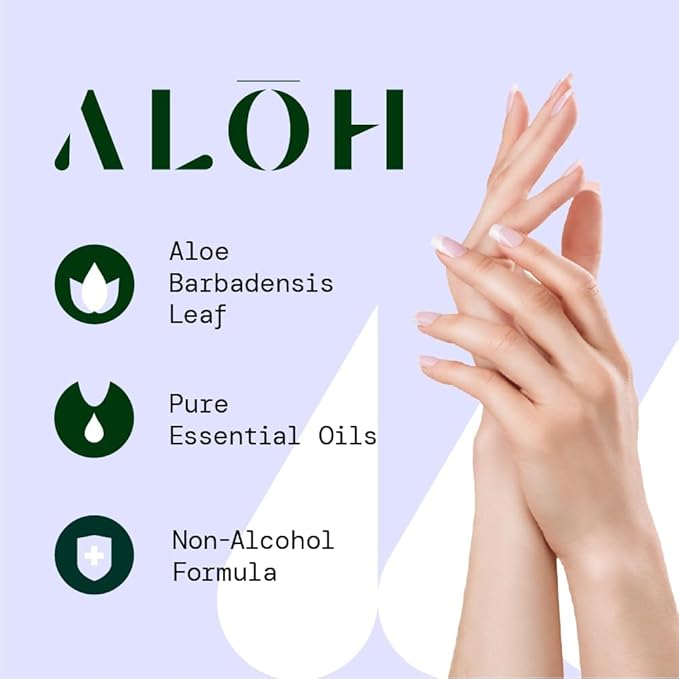 ALŌH Skin - Softening Sanitizing Hand Wipes – Sweet Orange Bergamot - 1 Box of 500ct Individually Wrapped Wipes