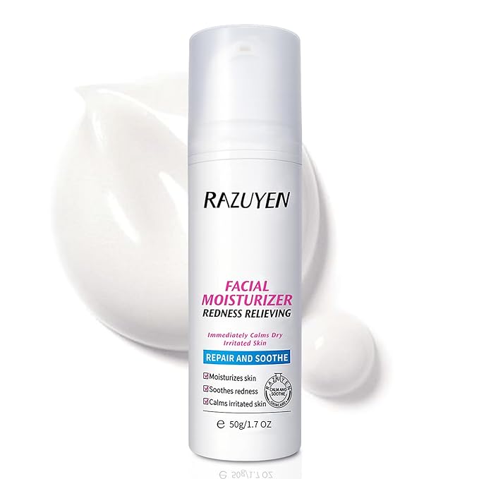 Panthenol Cream, Soothing Face Repair Cream for Sensitive Skin, Fragrance Free, Non-Comedogenic, Hypoallergenic, Ceramide Moisturizer for Calming and Hydrating Skin, 1.7 Oz