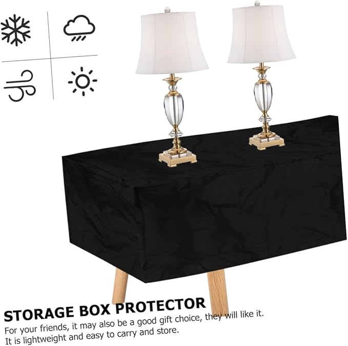 Mikikit Waterproof Outdoor Cover Anti-UV Rainproof Storage Protector Heavy Duty 123 * 65 * 55cm for Garden Furniture
