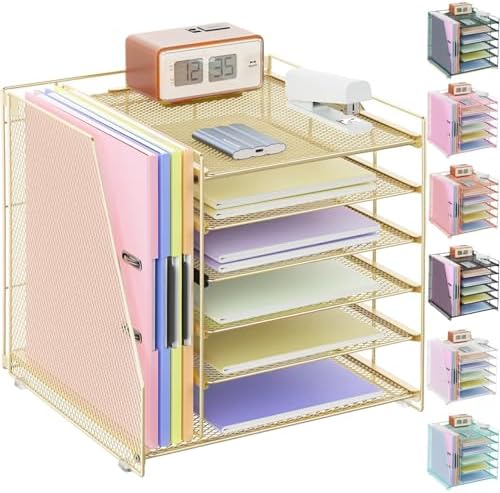 gianotter 6-Tier Paper Organizer With Magazine Holder