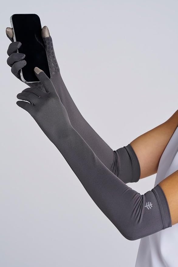 Coolibar Long Full Finger UV Sun Gloves - UPF 50+ Sun Protection - Culebra