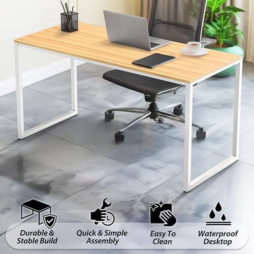 SHW Mission 40-Inch Home Office Computer Desk, Oak