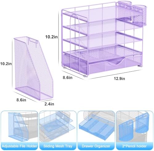 gianotter 5-Tier Desk Organizer with Drawers and File Holders